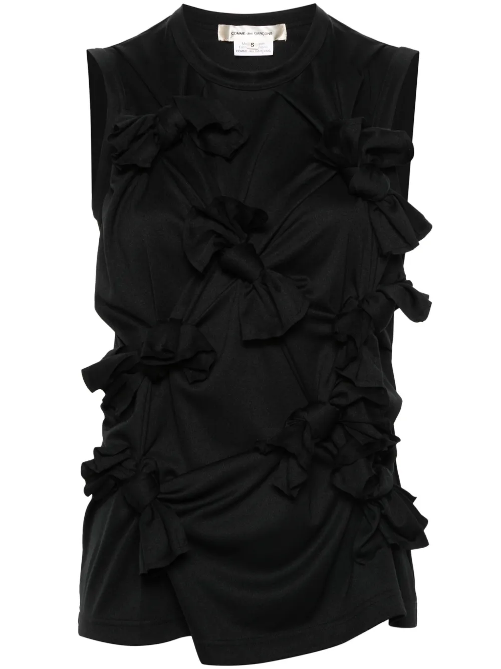 

Топ с бантами COMME DES GARCONS, черный