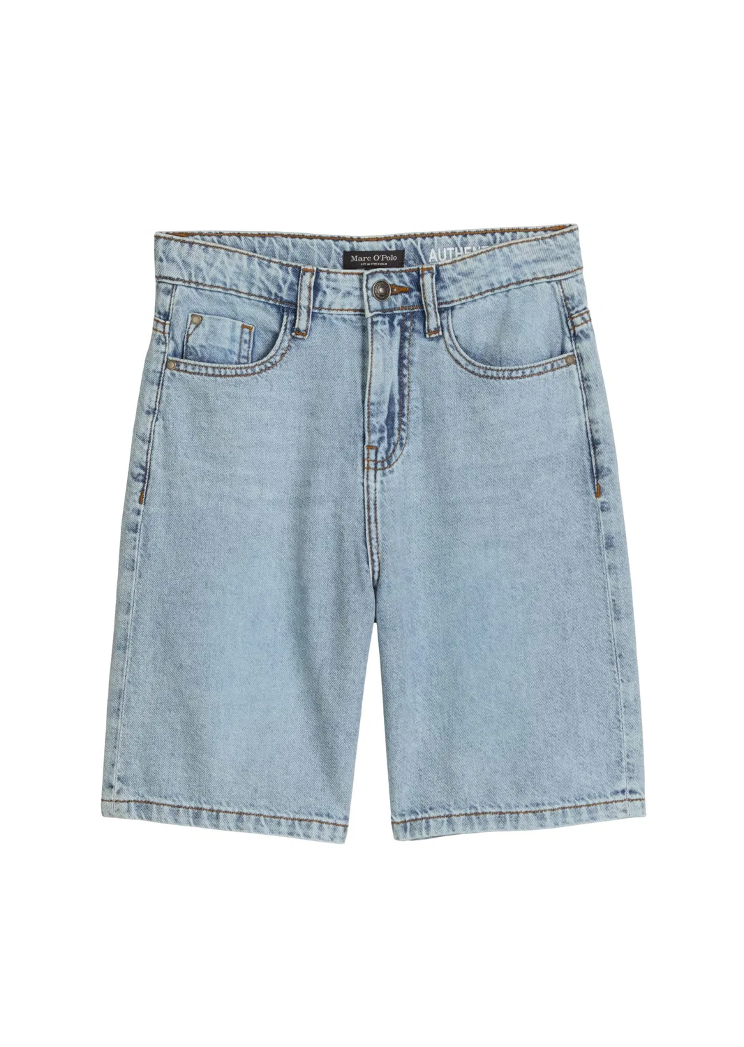Бермуды джинсовые, из органического хлопка, Marc O'Polo, light blue denim