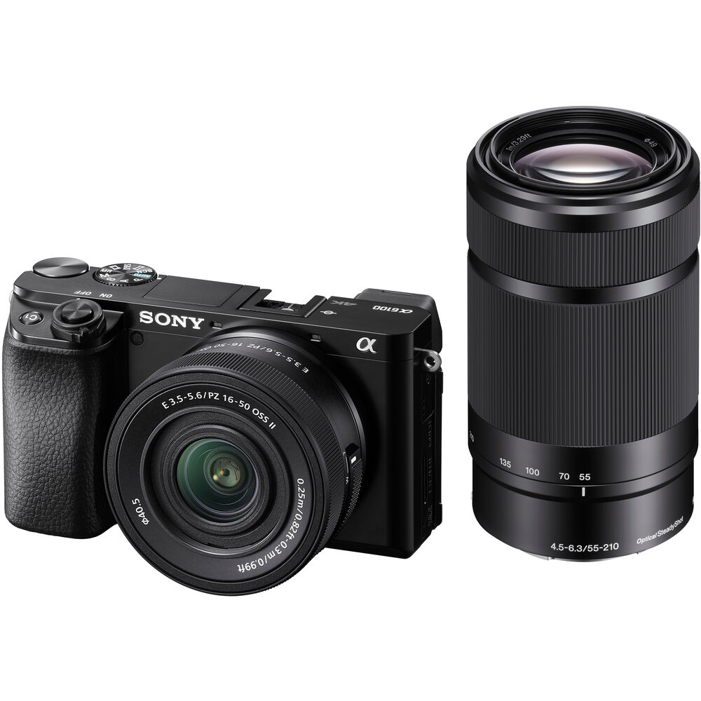 

Беззеркальная камера Sony a6100 Mirrorless Camera with 16-50mm and 55-210mm