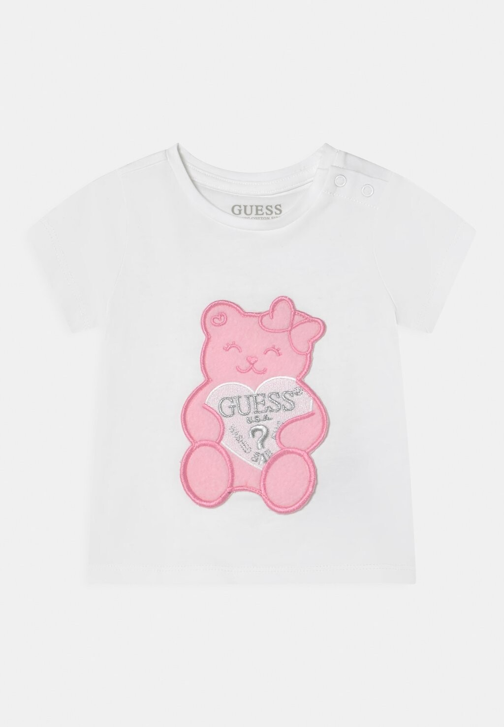 

Футболка с принтом Toddler Bear Guess, цвет true white