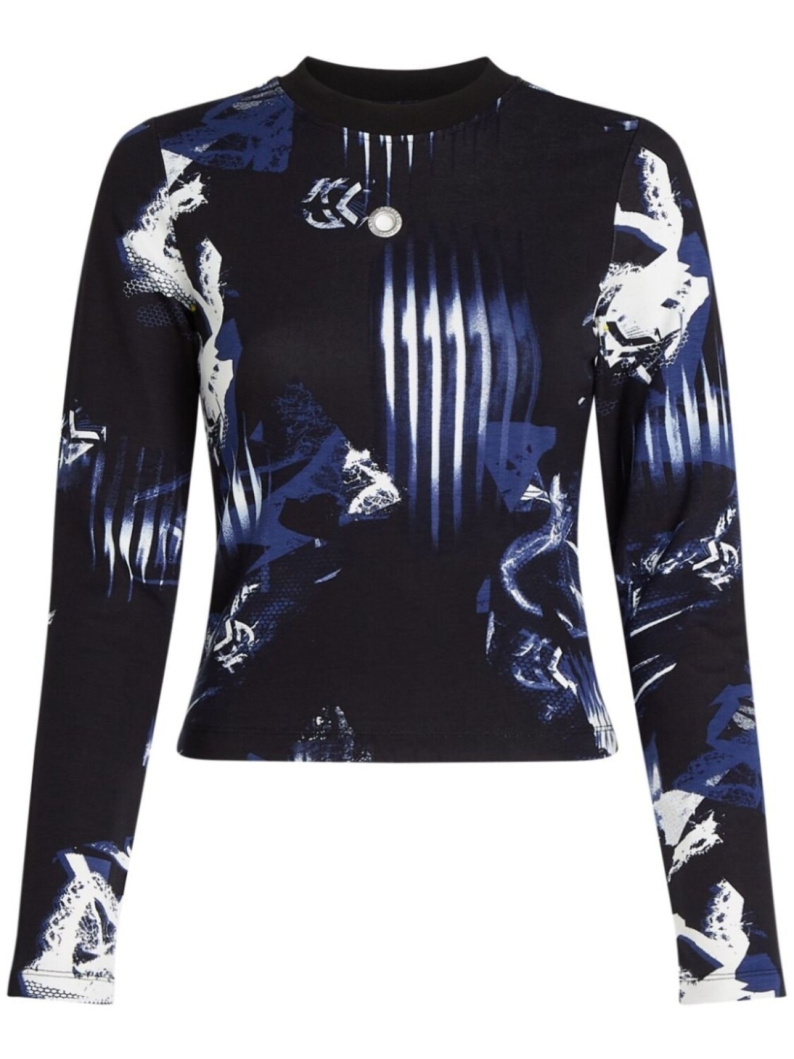 

Топ с длинными рукавами и цифровой печатью Karl Lagerfeld Jeans, синий