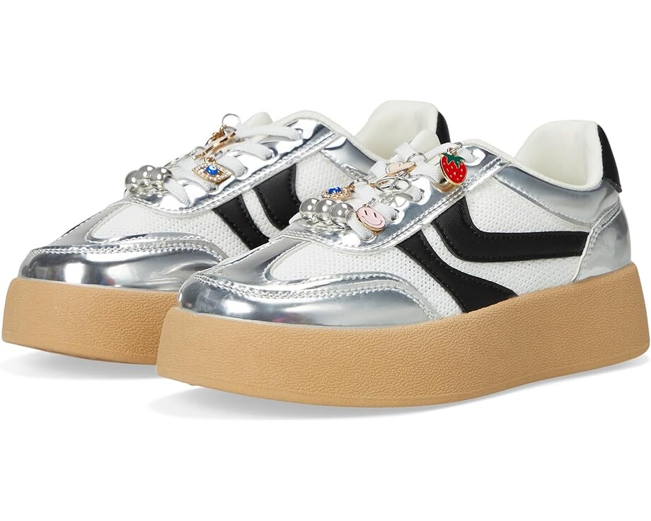 

Кроссовки Steve Madden Kids Jersey, серебряный