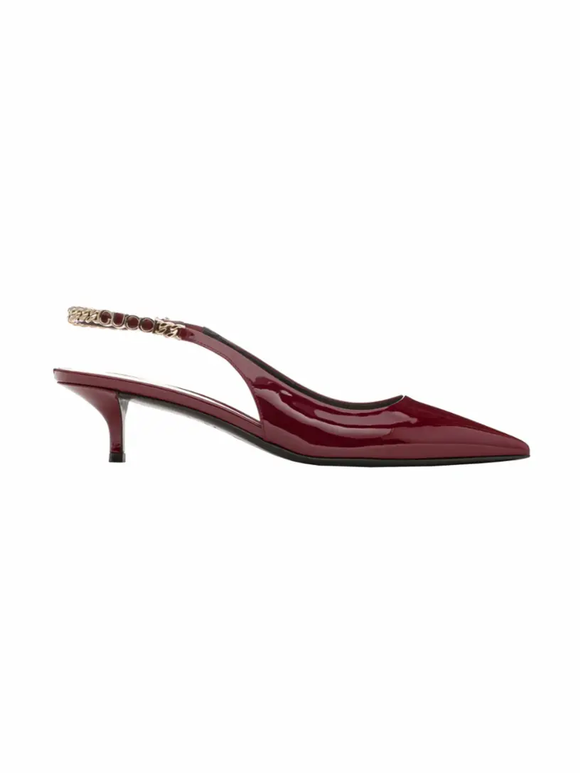 

Лакированные слингбэки SIGNORIA Gucci, бордовый
