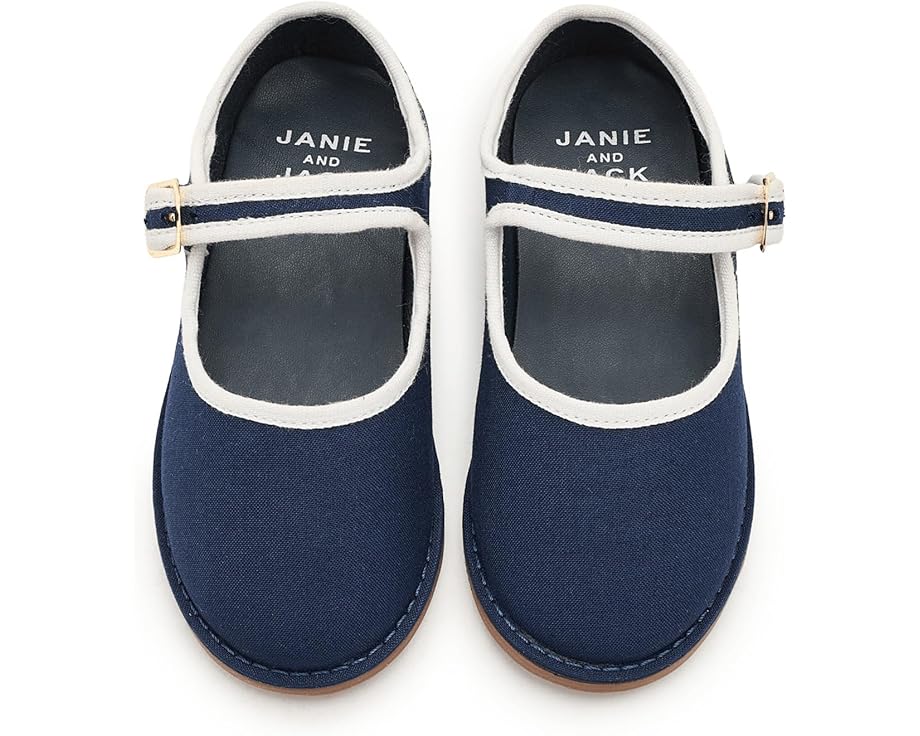 Балетки Janie and Jack Twill (для малышей/детей/подростков), Navy Blue — фото 2