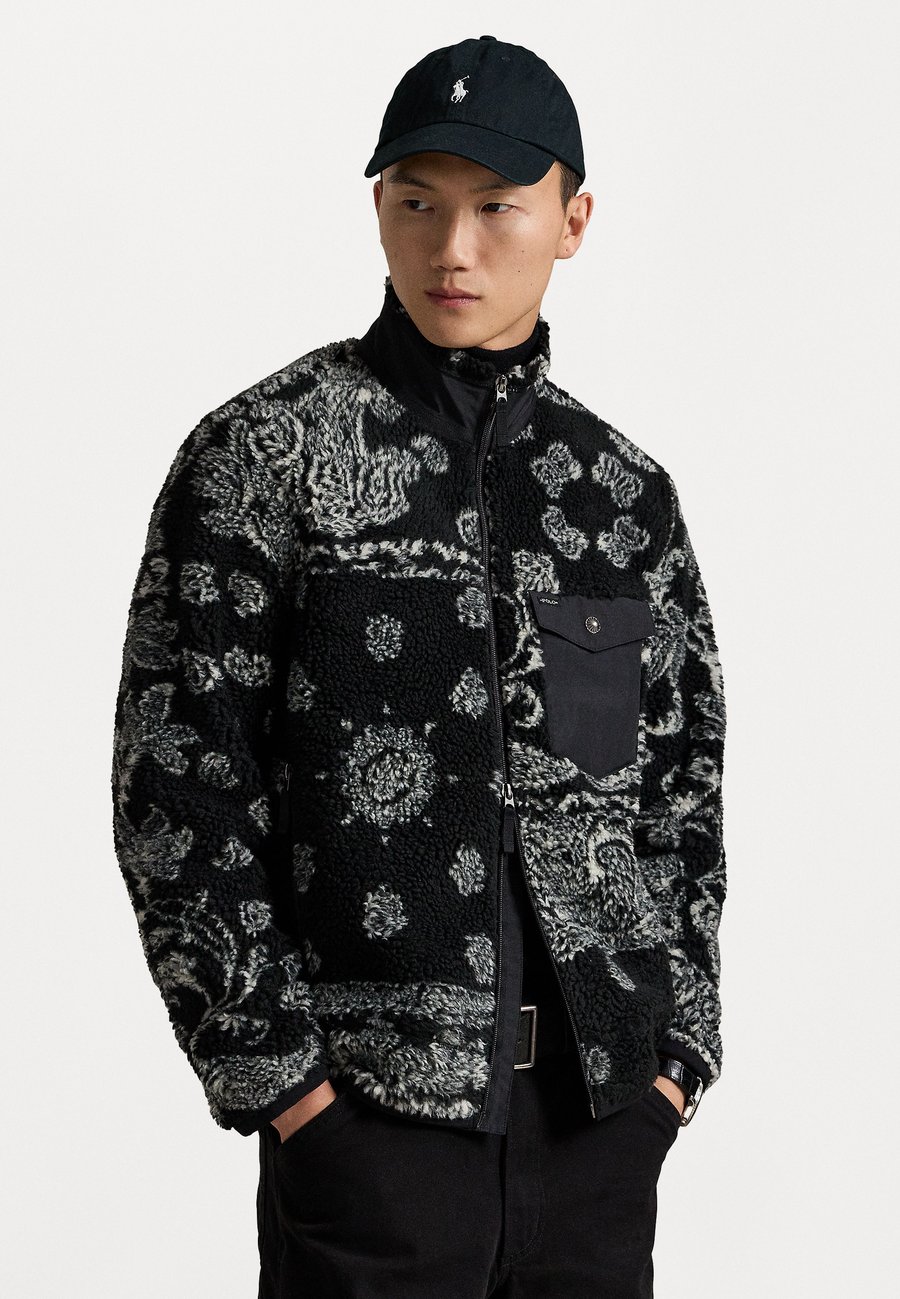 

Флисовая куртка Polo Ralph Lauren BANDANNA PATTERNED HYBRID JACKET, Black