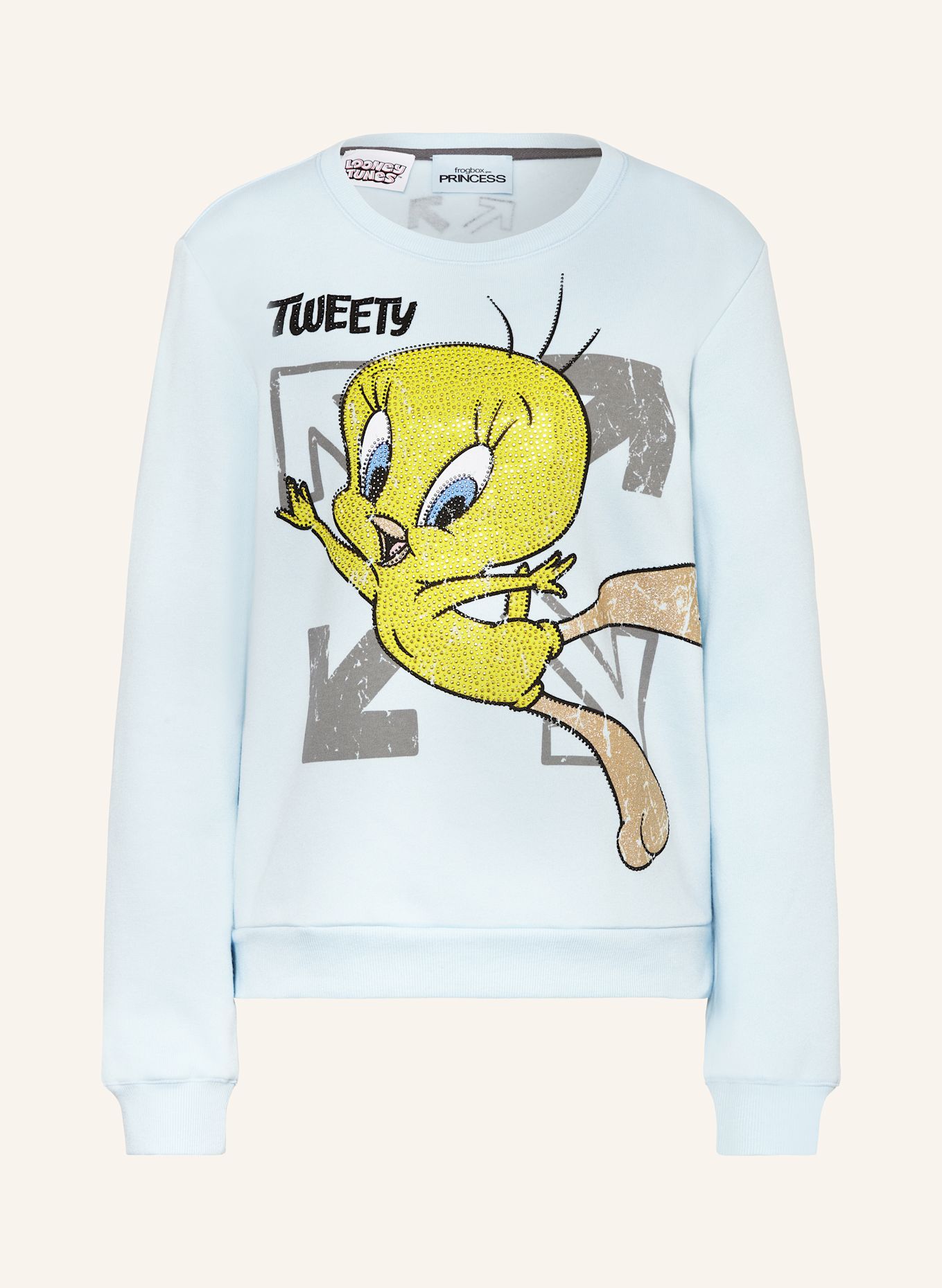 

Толстовка с драгоценными камнями Frogbox, голубой