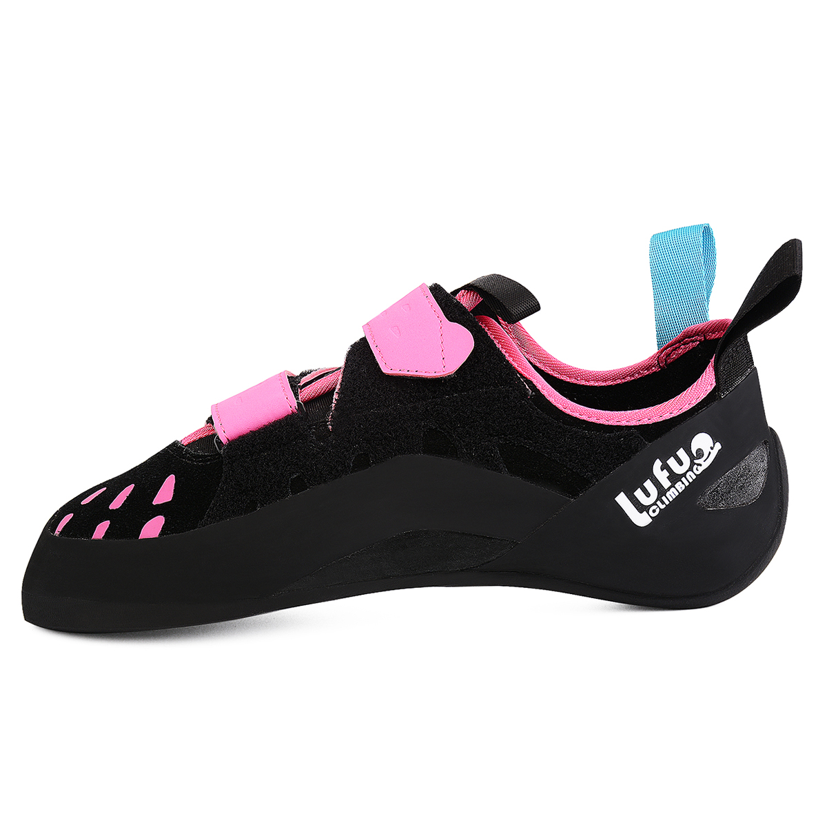 

Land axe Женские скальные туфли для скалолазания без шнуровки с противоскользящей и износостойкой подошвой Pink Black