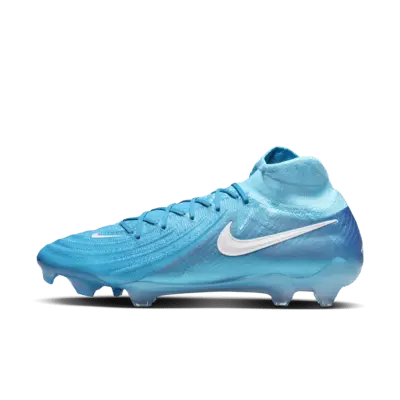 

Бутсы Nike Phantom Luna 2 Elite FG High-Top Soccer Cleats, цвет Blue Fury/White