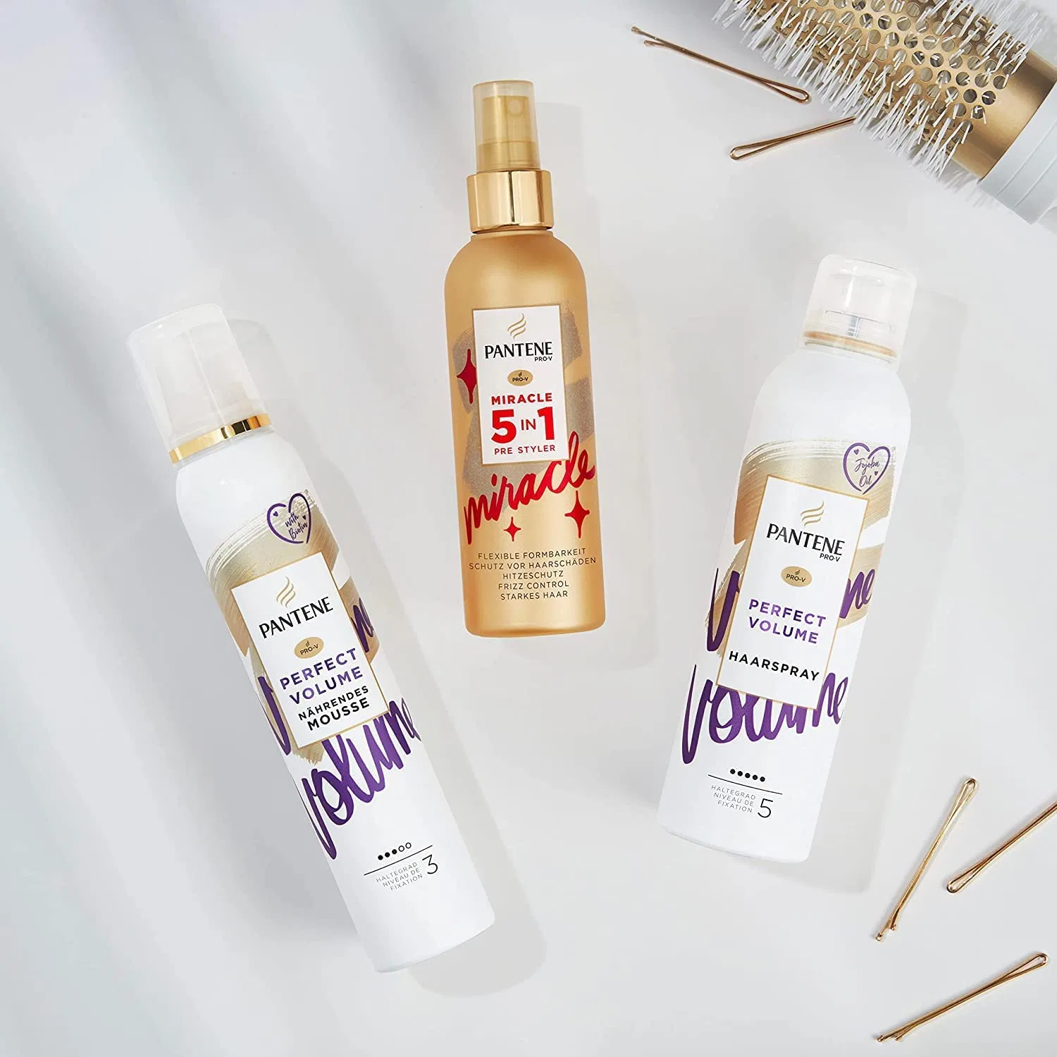 Питательный мусс Pantene Pro-V Perfect Volume с биотином Pantene, Purple — фото 4