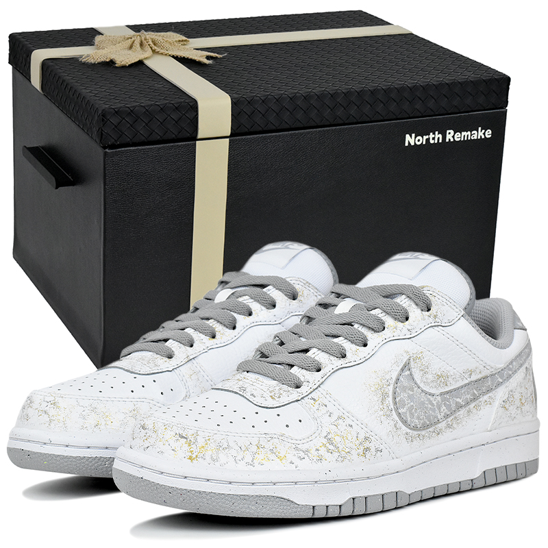 

Большие устойчивые к истиранию низкие скейтерские кроссовки men's Nike, серо-белый