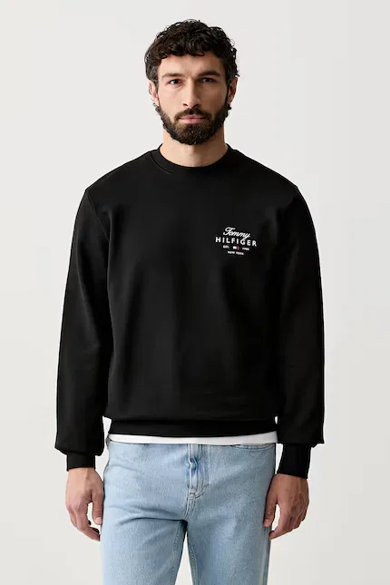 Худи хлопок Tommy Hilfiger, черный