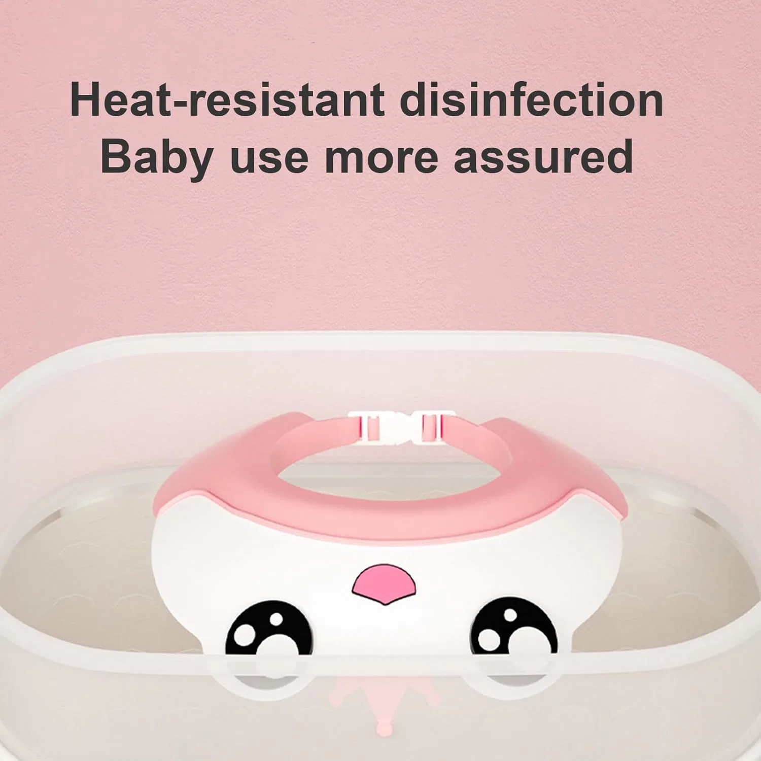 Детская шапочка для душа из силикона Generisch, Rose — фото 4