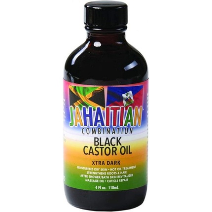 

Комбинированное черное касторовое масло Xtra Dark 4 унции Jahaitian