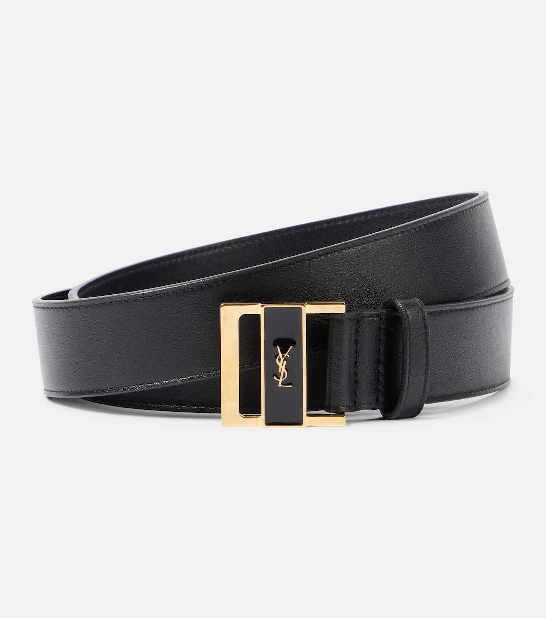 

Кожаный ремень Gio Saint Laurent, черный