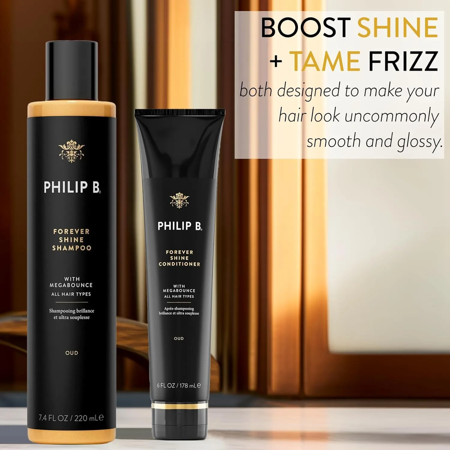 Набор PHILIP B. Shine Duo: шампунь 7,4 жидких унции и кондиционер 6 жидких унций. — фото 4