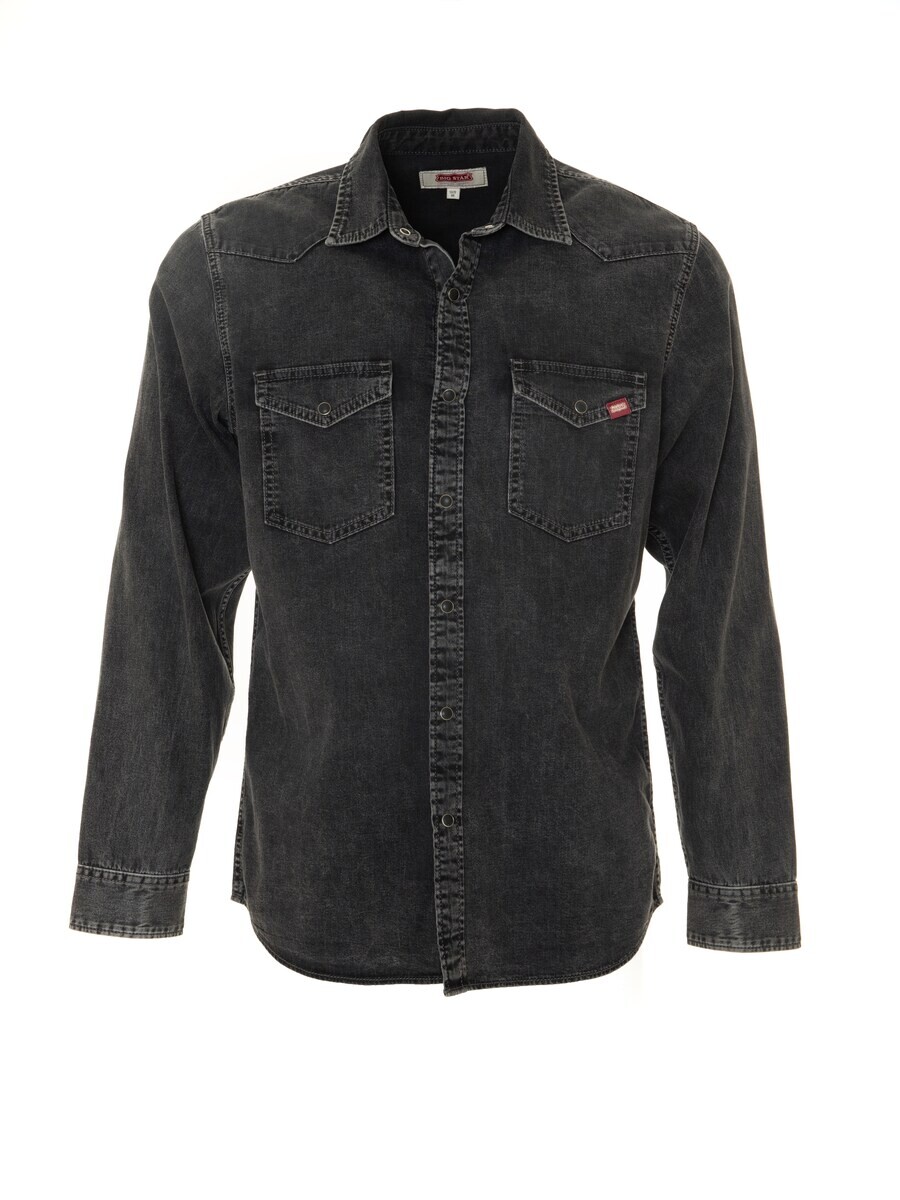 

Джинсовая рубашка BIG STAR Regular fit Button Up Shirt WESTERN, черный