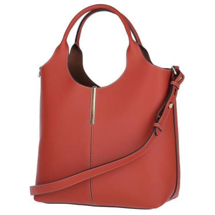 TOD'S Кожаная сумка через плечо, кроссбоди, маленькая женская красная — фото 2