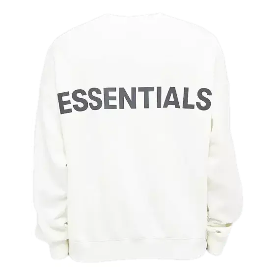 

Топ Fear of God Essentials Reflective Logo Sweatshirt 'White'