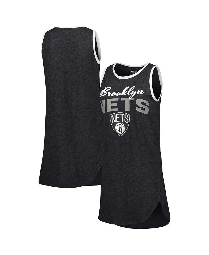 

Женская черная ночная рубашка без рукавов Brooklyn Nets Concepts Sport