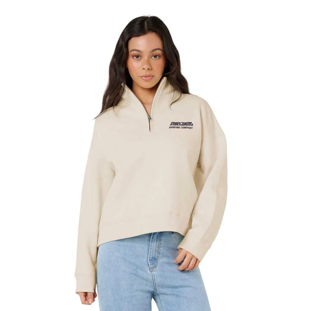 

Толстовка Rip Curl Surf Puff half zip, бежевый