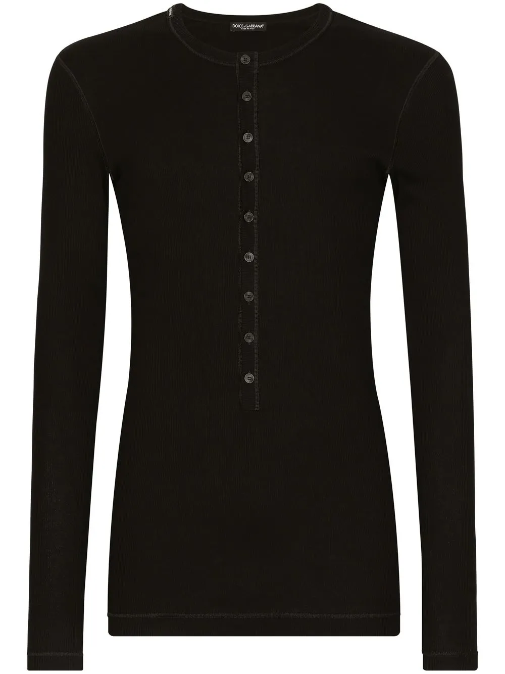 

Футболка в рубчик DOLCE & GABBANA, черный