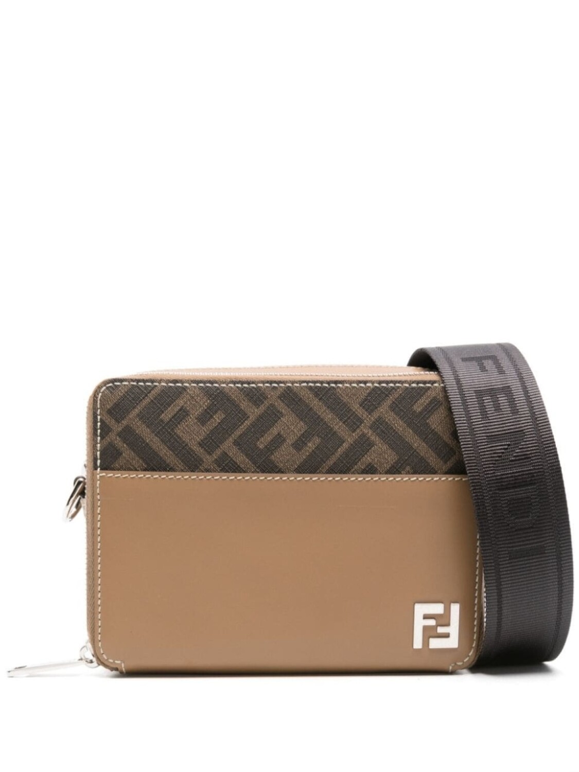 

FENDI сумка на плечо с логотипом FF, коричневый