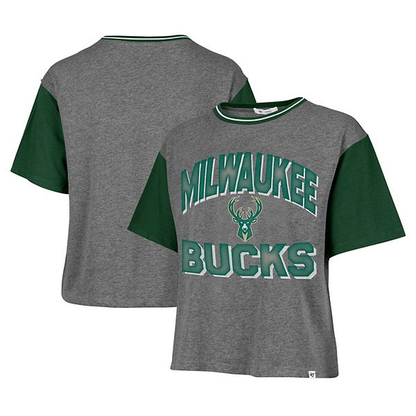 

Женская футболка '47 Milwaukee Bucks Rise Clubhouse Ziggy Color Block 47 Brand