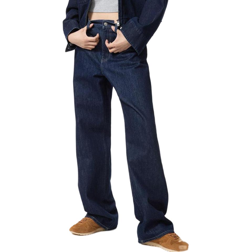 

UNIQLO Джинсы женские темно-синие