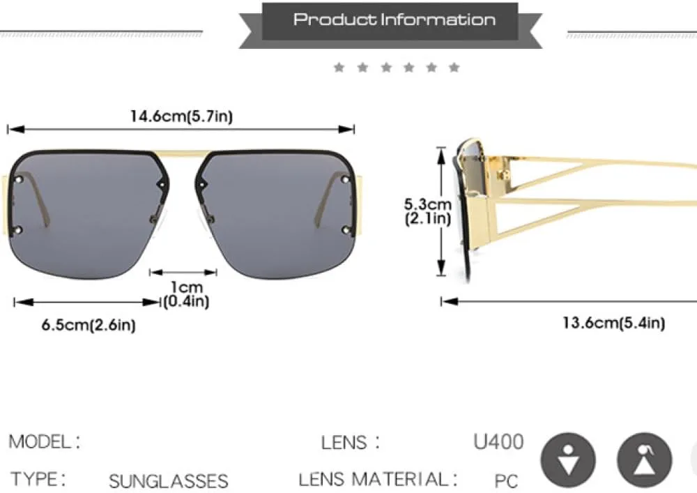 

Винтажные женские солнцезащитные очки без оправы в стиле панк, конфетные солнцезащитные очки, солнцезащитные очки с градиентной защитой UV400 WNCKSQ, C5silver-silver.