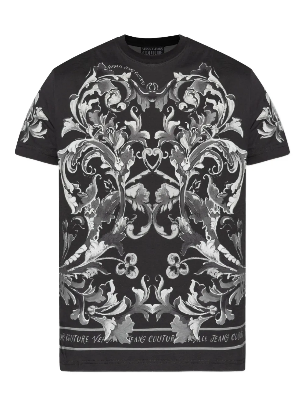 

Футболка с принтом Versace Jeans Couture, черный