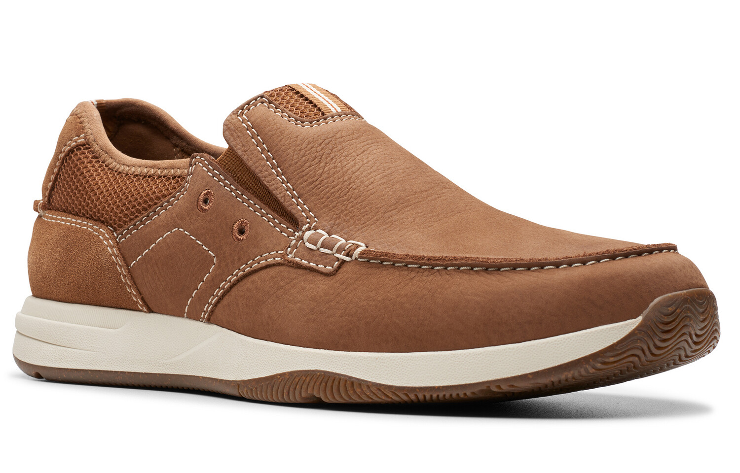 Лоферы мужские светло-коричневые Clarks — фото 2