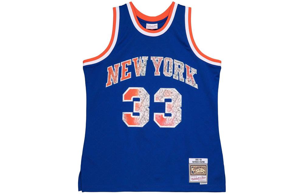 

Баскетбольная майка мужская синяя Mitchell Ness