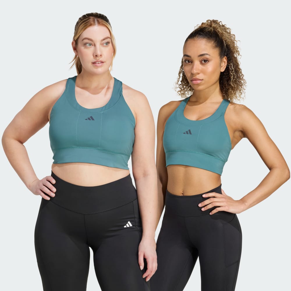 

Спортивный бюстгальтер Adidas Run Pocket Medium Support Bra, цвет Preloved Teal