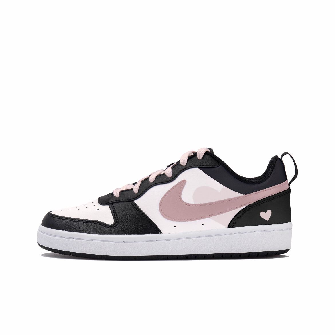 

Кроссовки Nike Court Borough Skateboard Shoes Women's Low-Top Black White, черный