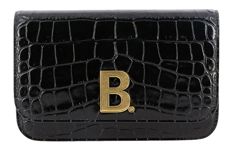 Balenciaga Кошелек из коровьей кожи, женская сумка через плечо, черная — фото 2