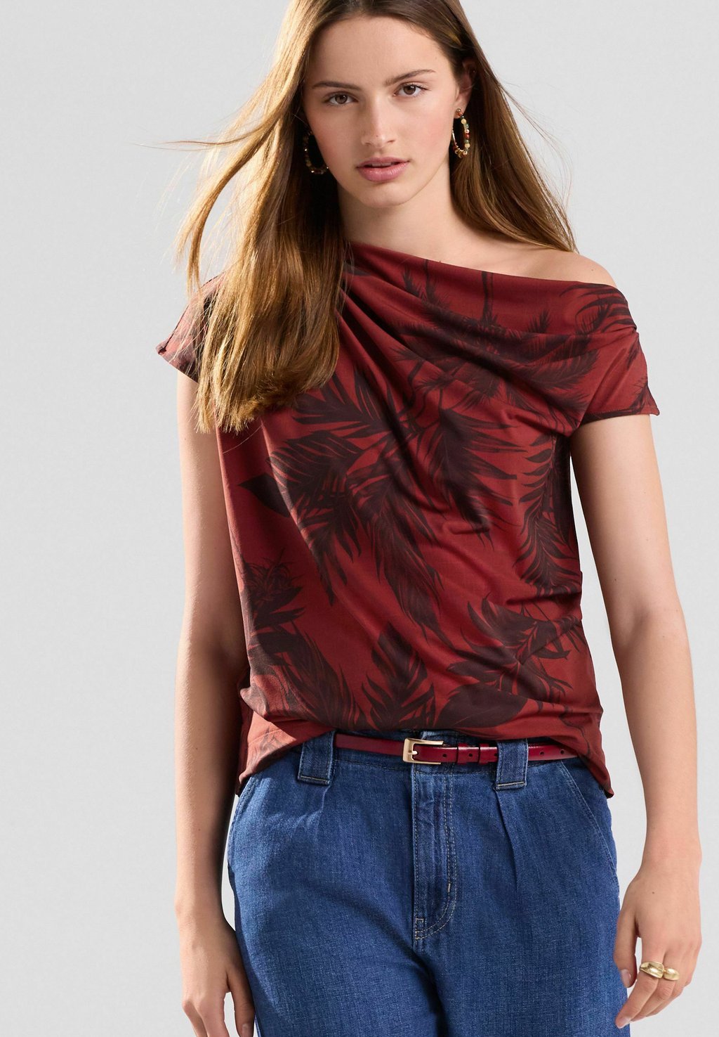 

Блуза REGULAR FIT ASYMMETRIC Next, красный