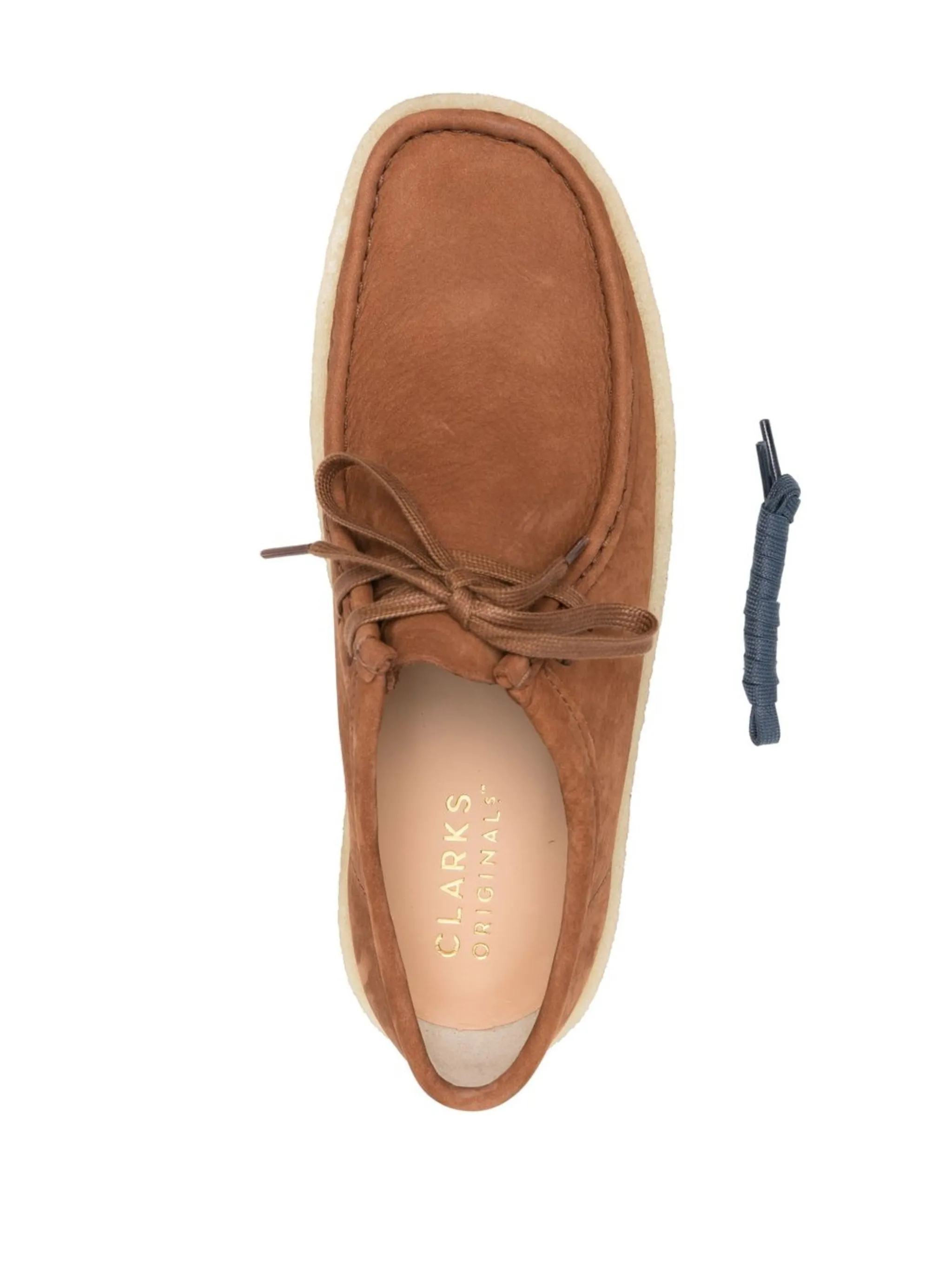 Туфли Wallabee на шнуровке Clarks Originals, коричневый — фото 4
