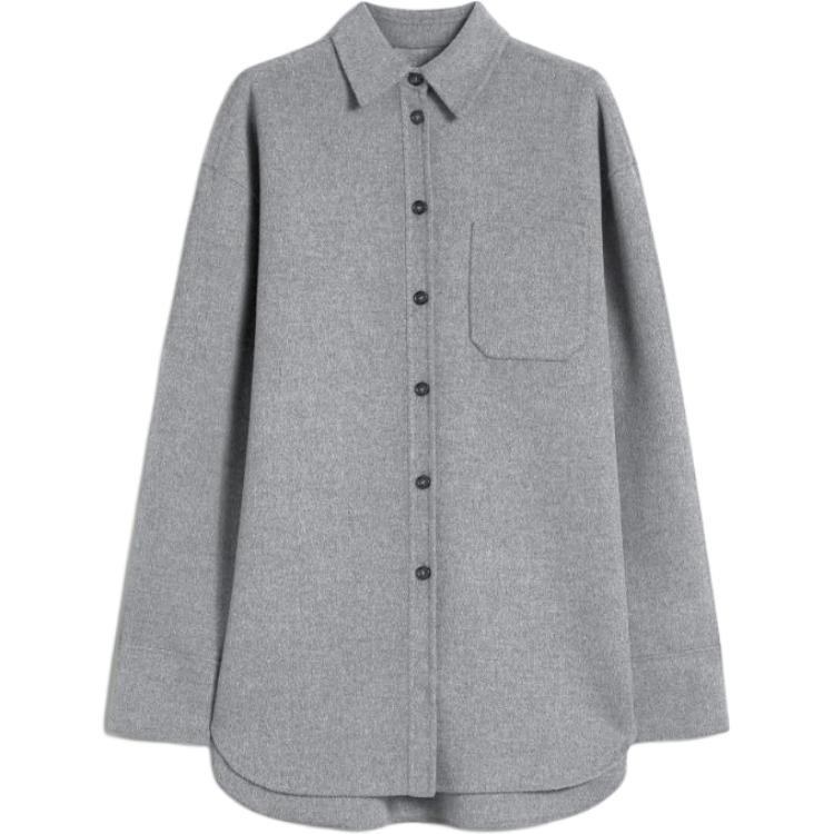 

Шерстяная рубашка-куртка SportMax, серый