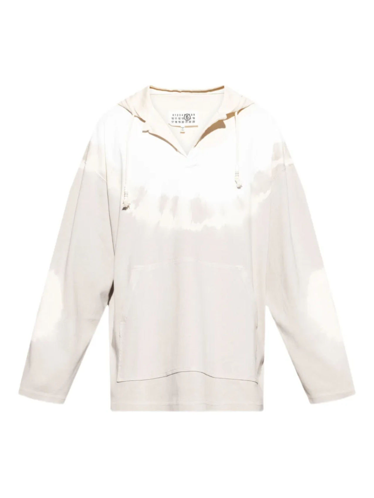 

Толстовка с капюшоном из хлопка MM6 Maison Margiela, нейтральный