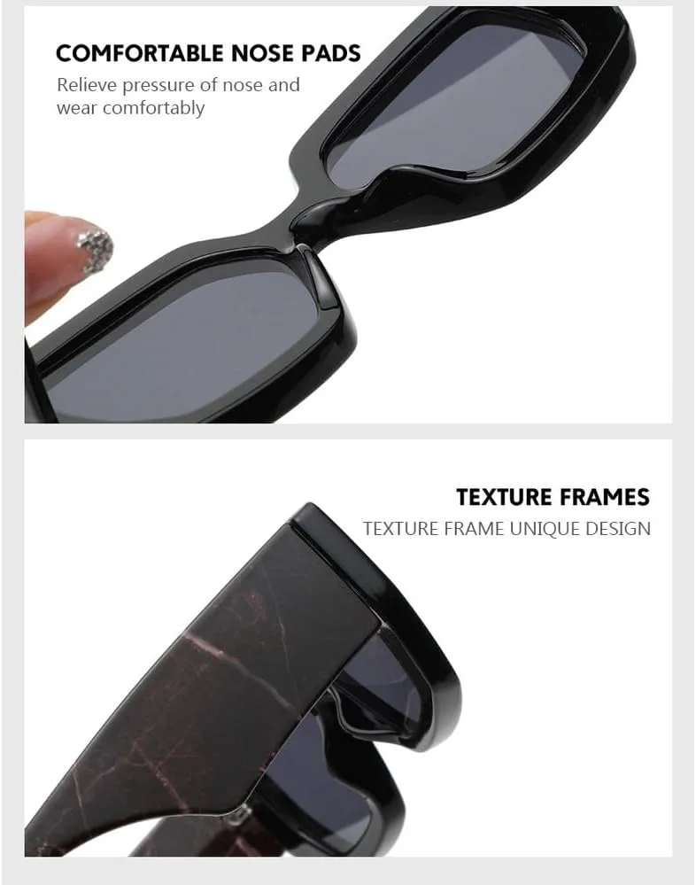 

Разноцветные солнцезащитные очки для женщин с широкими дужками, мужские дорожные очки, мужские и женские очки с защитой от УФ-излучения UV400, ретро HYYZZC, Black