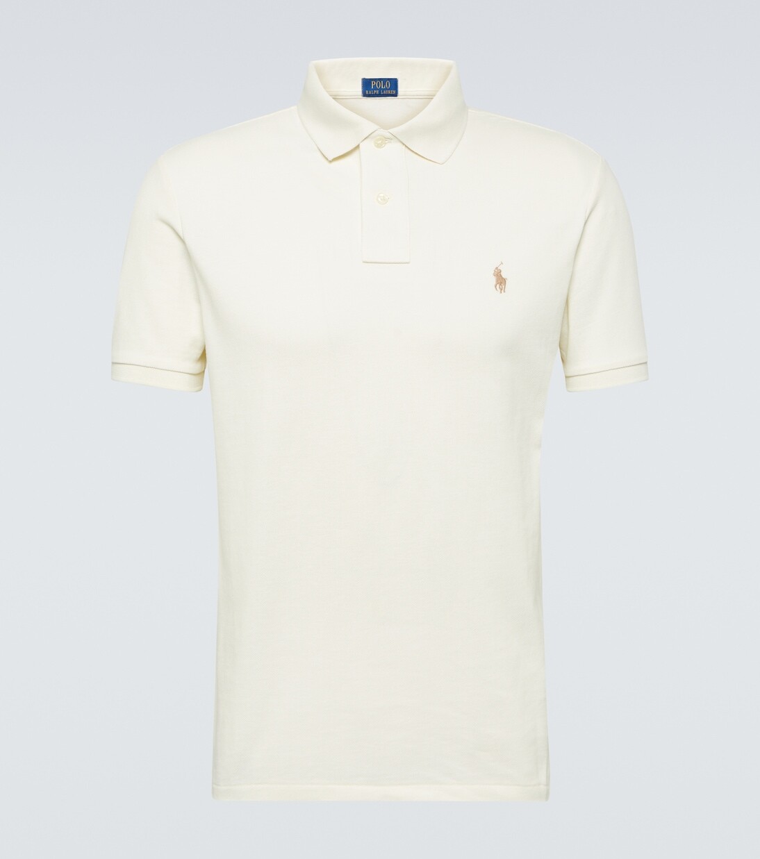 

Хлопковая рубашка-поло Polo Ralph Lauren, бежевый