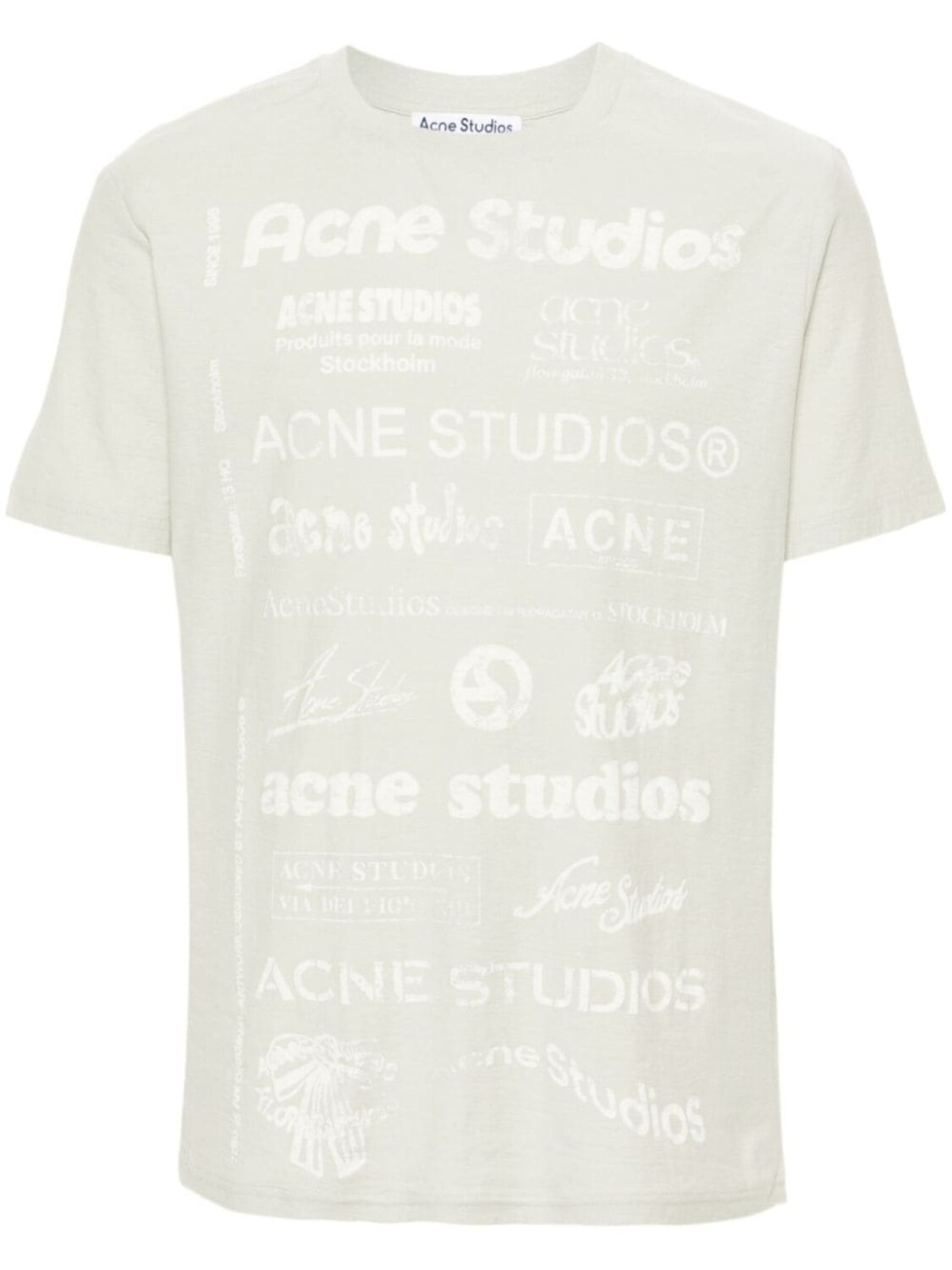 

Acne Studios футболка из органического хлопка с логотипом, зеленый