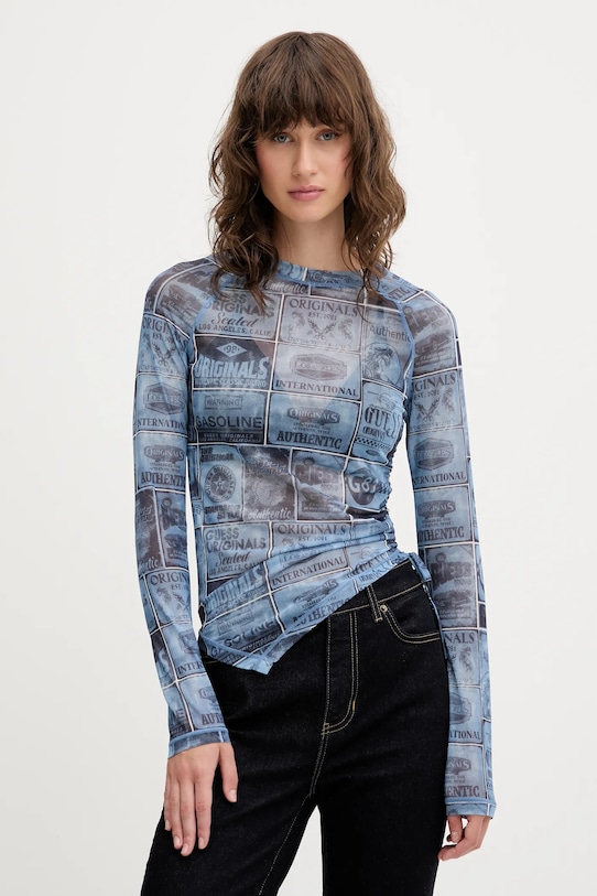 

Лонгслив Guess Originals, синий