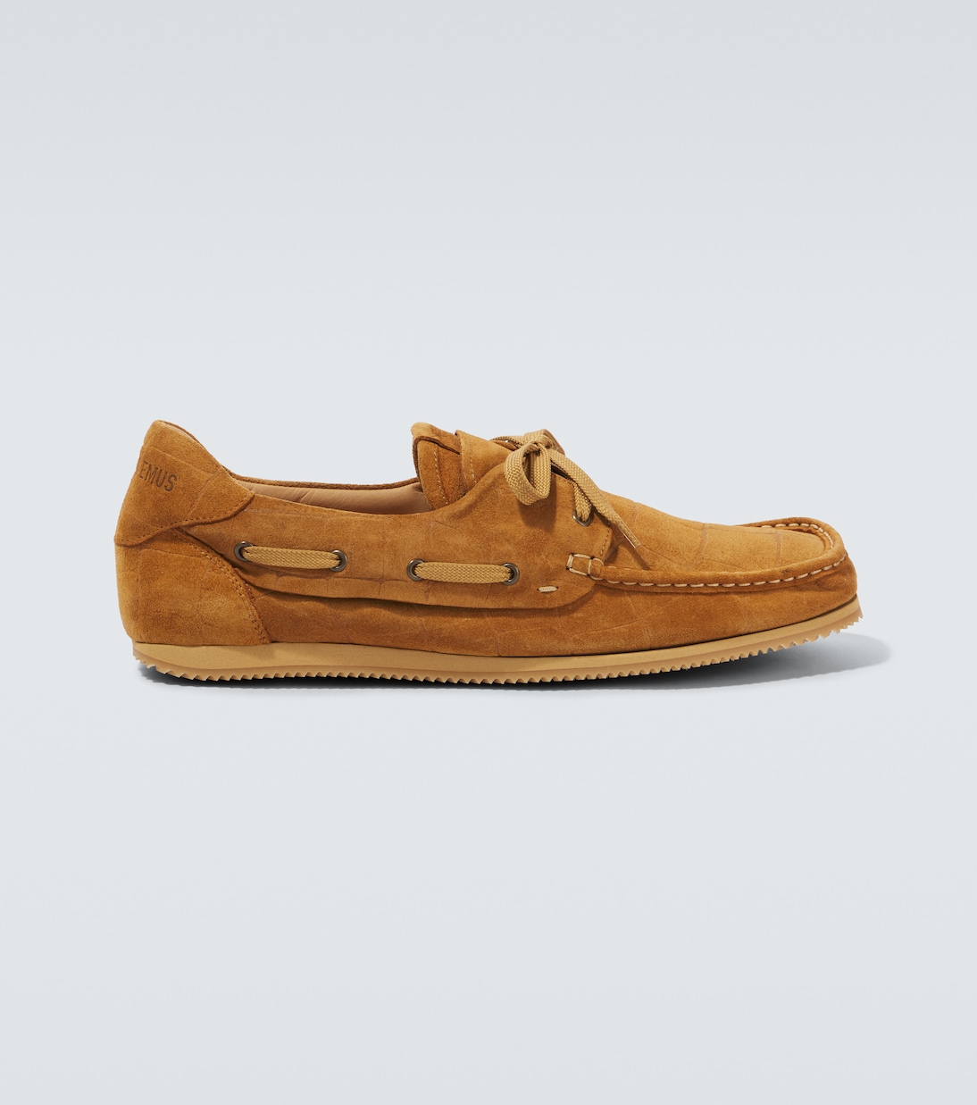 

Туфли-лодочки Batto из замши с крокодиловым эффектом Jacquemus, кэмел