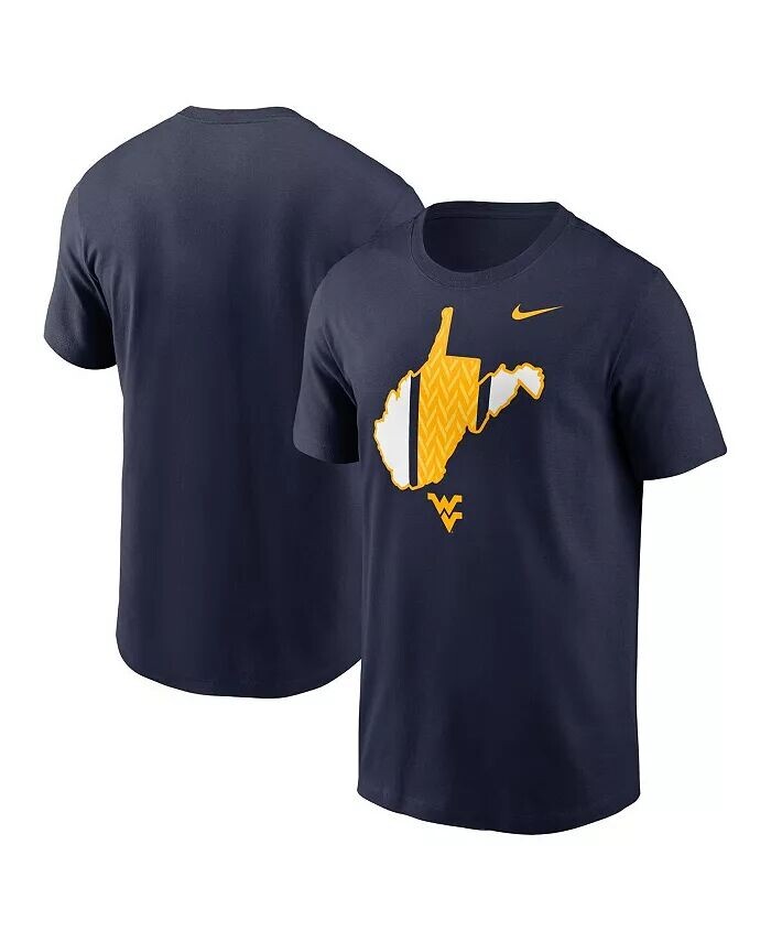 

Футболка мужская Navy West Virginia Mountaineers Campus State Shape Nike