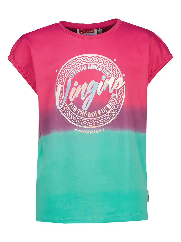 

Футболка Vingino, цвет türkis/pink