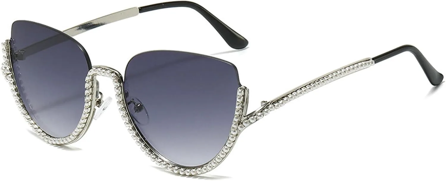 

Солнцезащитные очки Willochra Fashion Rhinestone Cat Eye для женщин, 2025 год, роскошные, модные, с кристаллами, для вечеринок, в стиле Y2K, для женщин, 3, C4