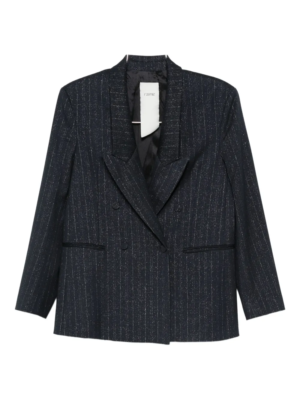 

Полосатый двубортный пиджак Rame, синий