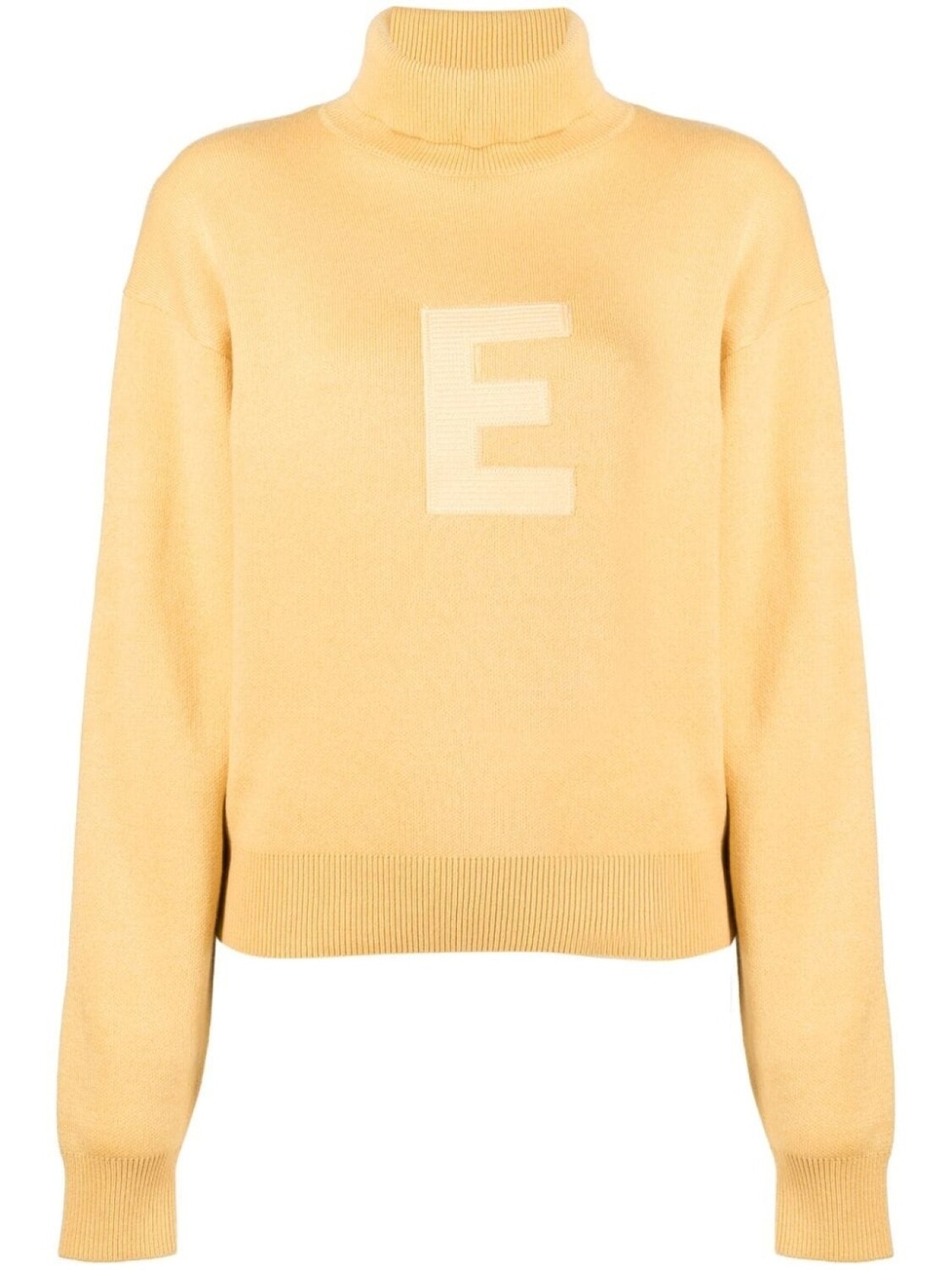 

FEAR OF GOD ESSENTIALS джемпер с высоким воротником и вышитым логотипом, желтый