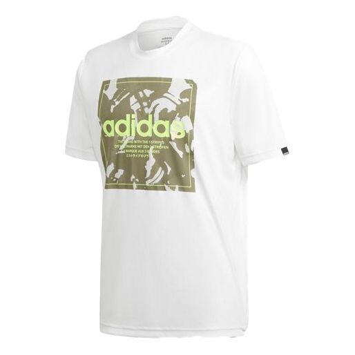 

Футболка adidas M Camo Bx T Training Sports Short Sleeve White, белый